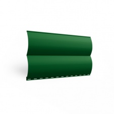 Металлосайдинг Бревно Зеленый лист RAL 6002