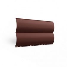 Металлосайдинг Бревно Шоколадно-коричневый RAL 8017