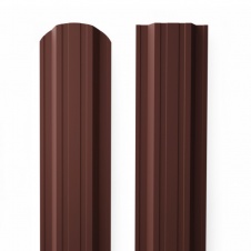 Металлический штакетник Plaza 105 Шоколадно-коричневый RAL 8017