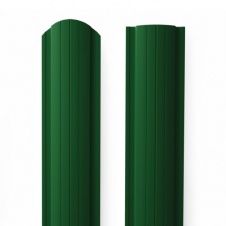 Металлический штакетник Rondo 129 Зеленый лист RAL 6002