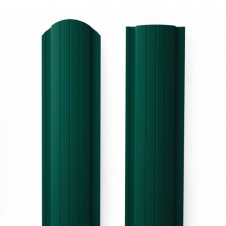 Металлический штакетник Rondo 129 Зеленый мох RAL 6005